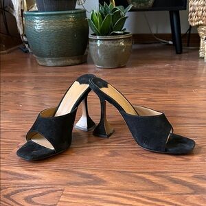 Tony Bianco Black Suede Heels